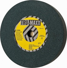 Tru-Maxx - 80 Grit Silicon Carbide Bench & Pedestal Grinding Wheel - 12" Diam x 1-1/4" Hole x 2" Thick, 2705 Max RPM, M Hardness, Medium Grade , Vitrified Bond - Exact Tool & Supply