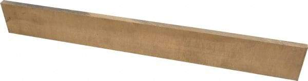 Value Collection - 1/4 Inch Thick x 1-1/2 Inch Wide x 1 Ft. Long, Bronze Rectangular Bar - Alloy Aluminum Bronze (CDA 954) - Exact Tool & Supply