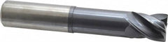 Accupro - 1" Diam 4 Flute Solid Carbide 0.02" Chamfer Width Corner Chamfer End Mill - Exact Tool & Supply