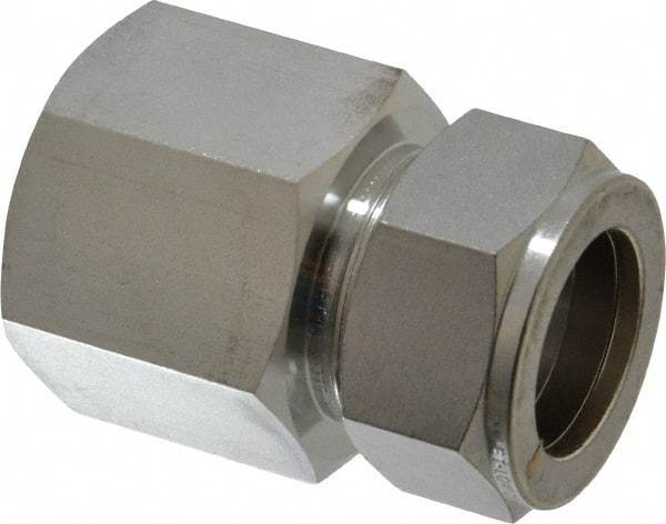 Ham-Let - 1" OD, Grade 316Stainless Steel Female Connector - Comp x FNPT Ends - Exact Tool & Supply