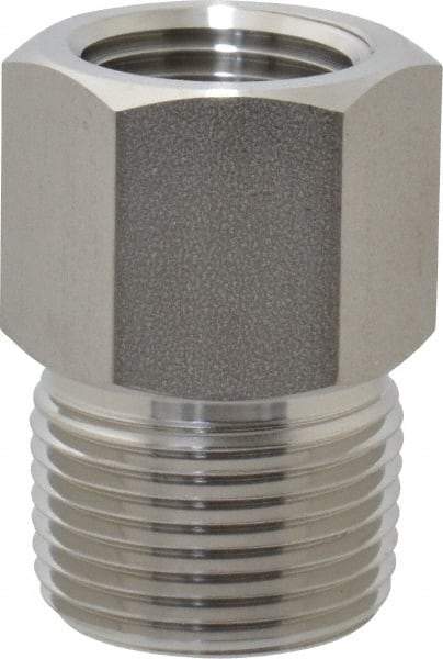 Ham-Let - 3/4 x 1/2" Grade 316 Stainless Steel Pipe Hex Bushing - MNPT x FNPT End Connections, 4,600 psi - Exact Tool & Supply