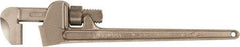 Ampco - 48" Aluminum Bronze Alloy Nonsparking Pipe Wrench - 7-9/16" Pipe Capacity - Exact Tool & Supply