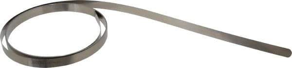 SPI - 0.08mm Thick x 10 Ft. Long x 1/2 Inch Wide, Feeler Stock Roll - High Carbon Steel - Exact Tool & Supply