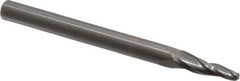 Onsrud - 1/8" Cutting Diam x 3/4" Length of Cut, 2 Flute, Upcut Spiral Router Bit - Uncoated, Right Hand Cut, Solid Carbide, 3" OAL x 1/4" Shank Diam, Ball End Taper - Exact Tool & Supply