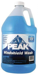 Peak - Water-Based Solution Windshield Washer Fluid - 1 Gal Bottle, 0°  Freezing Point - Exact Tool & Supply