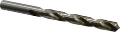 Hertel - 1/2" 118° High Speed Steel Jobber Drill - Bright Finish, Right Hand Cut, Spiral Flute, Straight Shank, 6" OAL, Standard Point - Exact Tool & Supply