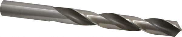 Hertel - 21/32" 118° High Speed Steel Jobber Drill - Bright Finish, Right Hand Cut, Spiral Flute, Straight Shank, 7-1/8" OAL, Standard Point - Exact Tool & Supply
