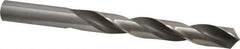 Hertel - 21/32" 118° High Speed Steel Jobber Drill - Bright Finish, Right Hand Cut, Spiral Flute, Straight Shank, 7-1/8" OAL, Standard Point - Exact Tool & Supply