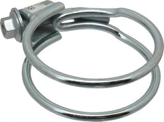 Made in USA - 1-1/8" Wide, Steel Wire Clamp for Tube & Hose - Exact Tool & Supply