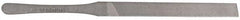 Proto - 5-1/4" Long, Smooth Cut, Flat American-Pattern File - Double Cut, 1/4" Overall Thickness, Tang - Exact Tool & Supply