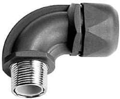 Murrplastik - 3/8" Trade, Nylon Compression Angled Liquidtight Conduit Connector - Noninsulated - Exact Tool & Supply