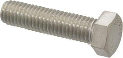 Value Collection - 1/2-13 UNC, 2" Length Under Head Hex Head Cap Screw - Fully Threaded, Grade 316 Stainless Steel, Uncoated, 3/4" Hex - Exact Tool & Supply