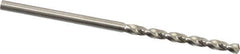 Guhring - #43 130° High Speed Steel Jobber Drill - Bright Finish, Right Hand Cut, Parabolic Flute, Straight Shank, 2-3/32" OAL, Standard Point - Exact Tool & Supply