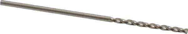 Guhring - #58 130° High Speed Steel Jobber Drill - Bright Finish, Right Hand Cut, Parabolic Flute, Straight Shank, 1-7/16" OAL, Standard Point - Exact Tool & Supply