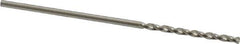 Guhring - #58 130° High Speed Steel Jobber Drill - Bright Finish, Right Hand Cut, Parabolic Flute, Straight Shank, 1-7/16" OAL, Standard Point - Exact Tool & Supply