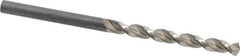 Guhring - 4.2mm 130° High Speed Steel Jobber Drill - Bright Finish, Right Hand Cut, Parabolic Flute, Straight Shank, 2-61/64" OAL, Standard Point - Exact Tool & Supply