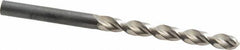Guhring - 6mm 130° High Speed Steel Jobber Drill - Bright Finish, Right Hand Cut, Parabolic Flute, Straight Shank, 93mm OAL, Standard Point - Exact Tool & Supply