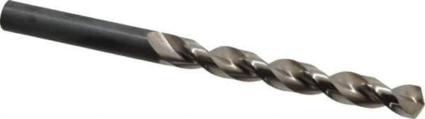 Guhring - 9.2mm 130° High Speed Steel Jobber Drill - Bright Finish, Right Hand Cut, Parabolic Flute, Straight Shank, 4-59/64" OAL, Standard Point - Exact Tool & Supply