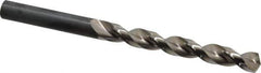 Guhring - 9.2mm 130° High Speed Steel Jobber Drill - Bright Finish, Right Hand Cut, Parabolic Flute, Straight Shank, 4-59/64" OAL, Standard Point - Exact Tool & Supply