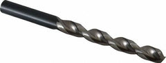 Guhring - 11mm 130° High Speed Steel Jobber Drill - Bright Finish, Right Hand Cut, Parabolic Flute, Straight Shank, 5-19/32" OAL, Standard Point - Exact Tool & Supply