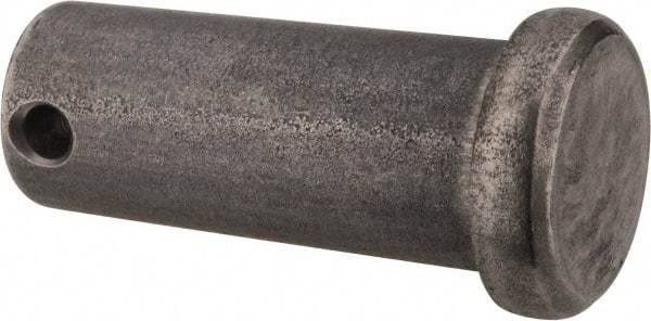 Made in USA - 5/8" Pin Diam, 1-1/2" OAL, Standard Clevis Pin - 5/32" Hole, 1-11/32" Usable Length, Uncoated Stainless Steel - Exact Tool & Supply