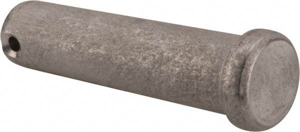 Made in USA - 3/4" Pin Diam, 3" OAL, Standard Clevis Pin - 5/32" Hole, 2-27/32" Usable Length, Uncoated Stainless Steel - Exact Tool & Supply