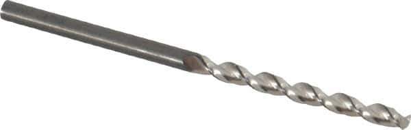 Guhring - #32 130° Cobalt Jobber Drill - Bright Finish, Right Hand Cut, Parabolic Flute, Straight Shank, 2-13/32" OAL, Standard Point - Exact Tool & Supply