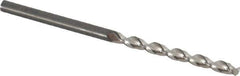 Guhring - #32 130° Cobalt Jobber Drill - Bright Finish, Right Hand Cut, Parabolic Flute, Straight Shank, 2-13/32" OAL, Standard Point - Exact Tool & Supply
