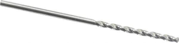 Guhring - #53 130° Cobalt Jobber Drill - Bright Finish, Right Hand Cut, Parabolic Flute, Straight Shank, 1-11/16" OAL, Standard Point - Exact Tool & Supply