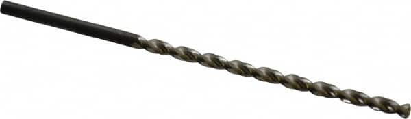 Taper Length Drill Bit: 0.1590″ Dia, 130 ° Bright/Uncoated, RH Cut, Parabolic Flute, Cylindrical Shank, Series 535