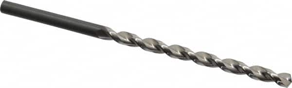 Taper Length Drill Bit: 0.2810″ Dia, 130 ° Bright/Uncoated, RH Cut, Parabolic Flute, Cylindrical Shank, Series 535