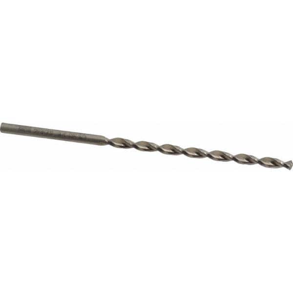Taper Length Drill Bit: 0.1875″ Dia, 130 ° Bright/Uncoated, RH Cut, Parabolic Flute, Cylindrical Shank, Series 501
