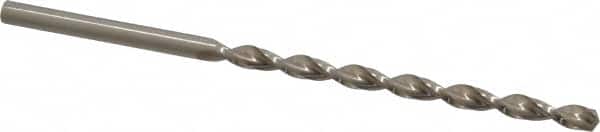 Taper Length Drill Bit: 0.2188″ Dia, 130 ° Bright/Uncoated, RH Cut, Parabolic Flute, Cylindrical Shank, Series 501