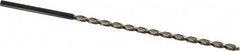 Extra Length Drill Bit: 0.2031″ Dia, 130 °, High Speed Steel Uncoated, 5.315″ Flute Length, 7.677″ OAL, Parabolic Flute, Straight-Cylindrical Shank, Series 502