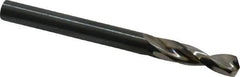 Guhring - #5 130° Parabolic Flute High Speed Steel Screw Machine Drill Bit - Bright Finish, Right Hand Cut, 1-1/32" Flute Length, 2-7/16" OAL, Standard Point, Straight Shank - Exact Tool & Supply