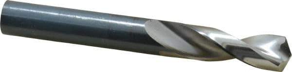 Guhring - 31/64" 130° Parabolic Flute High Speed Steel Screw Machine Drill Bit - Bright Finish, Right Hand Cut, 2" Flute Length, 4-1/32" OAL, Standard Point, Straight Shank - Exact Tool & Supply