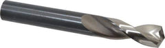 Guhring - 33/64" 130° Parabolic Flute High Speed Steel Screw Machine Drill Bit - Bright Finish, Right Hand Cut, 2" Flute Length, 4-1/32" OAL, Standard Point, Straight Shank - Exact Tool & Supply
