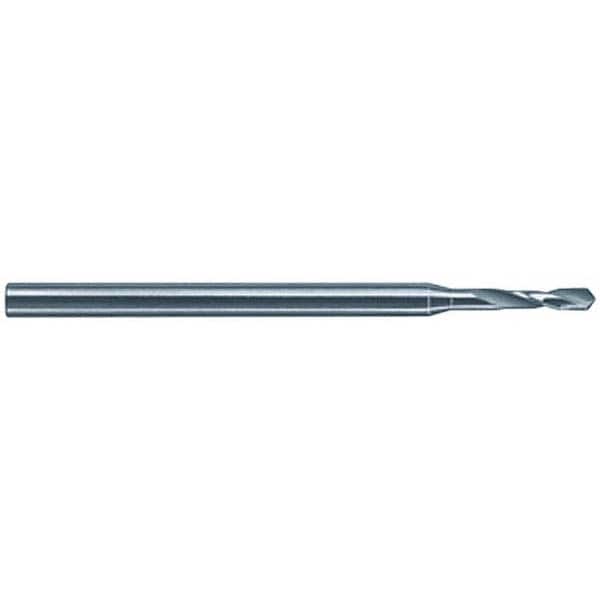 Micro Drill Bit: 0.0087″ Dia, 118 °, Cobalt TiN Finish, 0.984″ OAL, RH Cut, Spiral Flute, Straight-Cylindrical Shank, Series 660