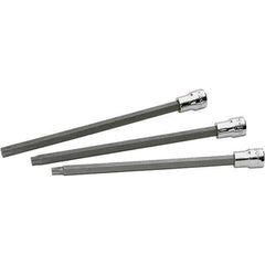 SK - 3 Piece 3/8" Drive Torx Bit Socket Set - T30 to T50 Torx - Exact Tool & Supply