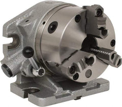 Phase II - 24 Position, 6" Chuck, Super Indexing Spacer - 5-1/8" High Centerline, 1.73" Chuck Through Hole - Exact Tool & Supply