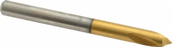 Guhring - 1/4" Body Diam, 90°, 70mm OAL, High Speed Steel Spotting Drill - Exact Tool & Supply