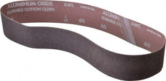 Norton - 2" Wide x 30" OAL, 60 Grit, Aluminum Oxide Abrasive Belt - Aluminum Oxide, Medium, Coated, Series R228 - Exact Tool & Supply