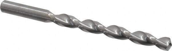Guhring - 23/64" 130° Solid Carbide Jobber Drill - Bright Finish, Right Hand Cut, Parabolic Flute, Straight Shank, 4-7/8" OAL, Standard Point - Exact Tool & Supply