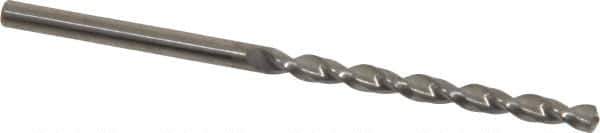 Guhring - #30 130° Solid Carbide Jobber Drill - Bright Finish, Right Hand Cut, Parabolic Flute, Straight Shank, 69.85mm OAL, Standard Point - Exact Tool & Supply