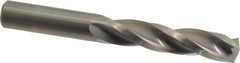 Guhring - 7/16" 150° Solid Carbide Jobber Drill - Bright Finish, Right Hand Cut, Spiral Flute, Straight Shank, 3-3/4" OAL, Standard Point - Exact Tool & Supply