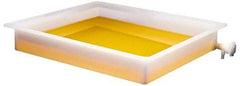 Bel-Art - 25-1/2" Long x 21-1/2" Wide x 4" Deep Tray with Faucet Tray - Polyethylene - Exact Tool & Supply