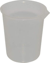 Bel-Art - 1,000 ml Polypropylene Graduated Beaker - 100 ml Graduation, 5-1/8" Diam x 5-15/16" High - Exact Tool & Supply