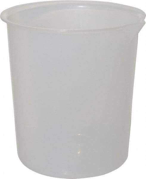 Bel-Art - 4,000 ml Polypropylene Graduated Beaker - 1,000 ml Graduation, 8-29/64" Diam x 9-5/64" High - Exact Tool & Supply