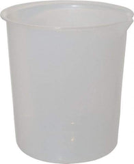 Bel-Art - 4,000 ml Polypropylene Graduated Beaker - 1,000 ml Graduation, 8-29/64" Diam x 9-5/64" High - Exact Tool & Supply
