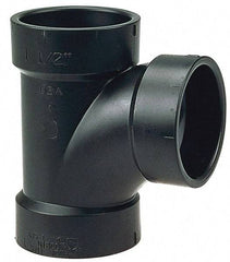 NIBCO - 6", ABS Drain, Waste & Vent Pipe Sanitary Tee - Hub x Hub x Hub - Exact Tool & Supply
